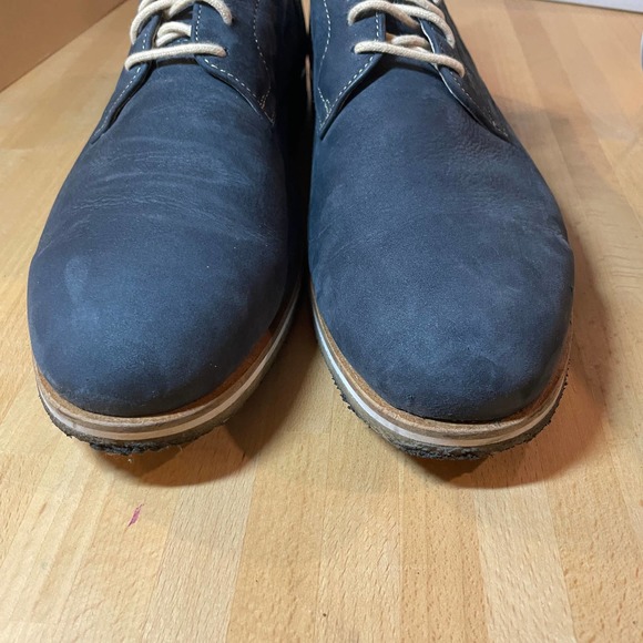 Johnston & Murphy "Ashby" Navy Blue Nubuck Oxfords - Picture 3 of 8